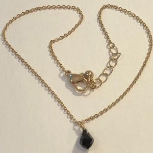 NEW Black Jet gold Anklet BEACH boho surfer girl